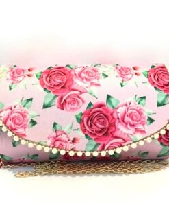 Vintage Floral Tassel Clutch