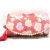 Vintage Floral Tassel Clutch (Red)