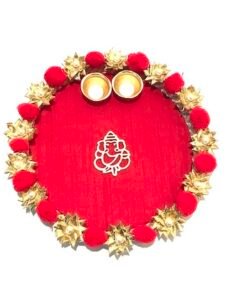 Pom Pom Pooja Thali (8inch)