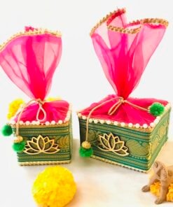 Square Lotus tissue Sweet Box