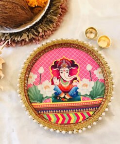 Alternative view of Ganesha Floral Thali