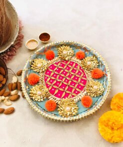Alternative view of PomPom Gota Pooja Thali
