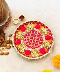 PomPom Gota Pooja Thali - Image 5