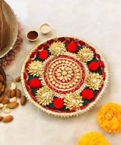 PomPom Gota Pooja Thali - Image 4