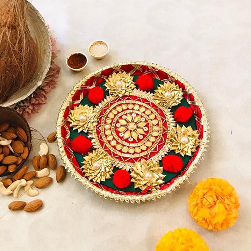 PomPom Gota Pooja Thali - Image 4