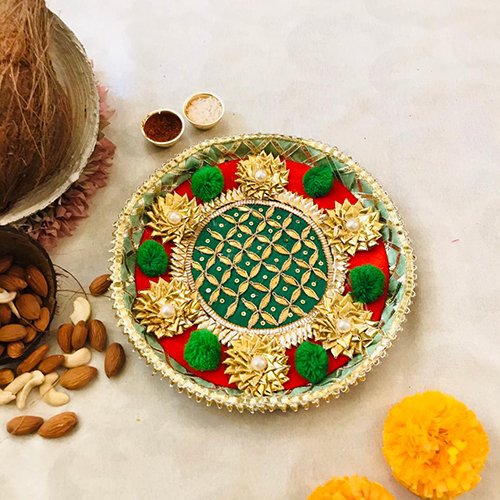 PomPom Gota Pooja Thali - Image 3