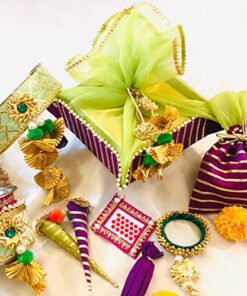 Alternative view of Gotta Patti Karwachauth set
