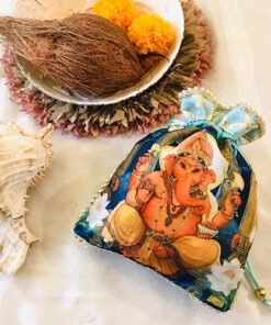 White lily Ganpati Potli