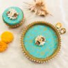 Brocade Floral Thali with sweet box