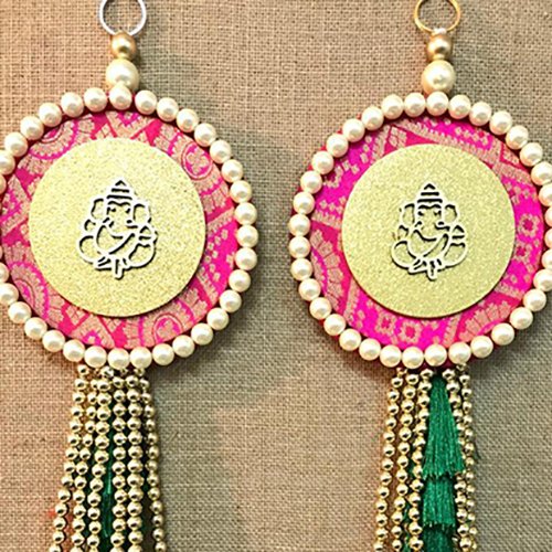 Ganesha Pearl Tassle Wall hanging