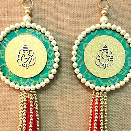 Ganesha Pearl Tassle Wall hanging - Image 4