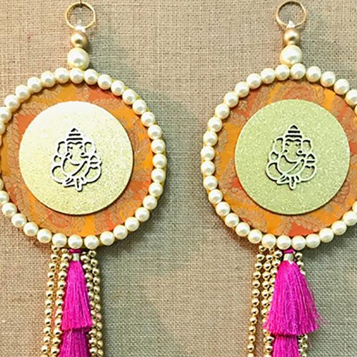 Ganesha Pearl Tassle Wall hanging - Image 3