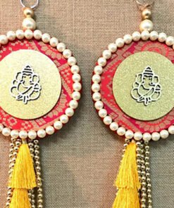 Alternative view of Ganesha Pearl Tassle Wall hanging