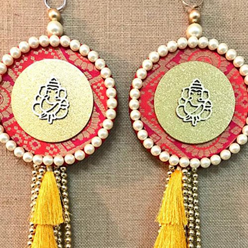 Ganesha Pearl Tassle Wall hanging - Image 2