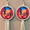 Ganesha Multi coloured Pearl Tassle Wall hanging