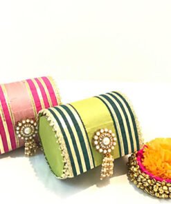 Alternative view of Gota Patti bangle box