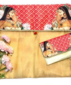 Maharani Brocade Saree Cover & cash envelope combo