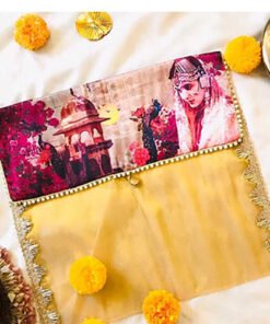 Maharani Brocade Saree Cover & cash envelope combo - Image 3