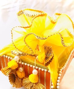 Gota Patti Contrast Wedding hamper - Image 11