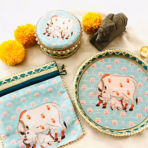 Pichwai pooja thali set - Image 4