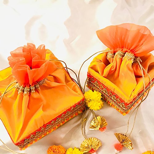 Raw silk fabric dry fruit box - Image 9