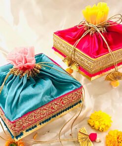 Raw silk fabric dry fruit box