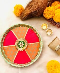 Rakhi Pooja Thali (8 inch with rakhi) - Image 3
