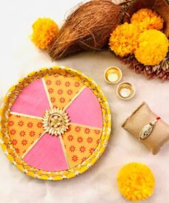 Rakhi Pooja Thali (8 inch with rakhi) - Image 4