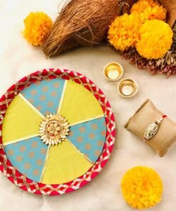 Rakhi Pooja Thali (8 inch with rakhi) - Image 5