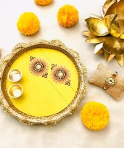 Digital Printed Rakhi Thali with Rakhi - Image 3