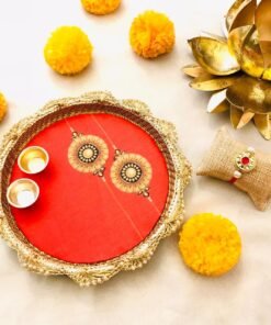 Digital Printed Rakhi Thali with Rakhi
