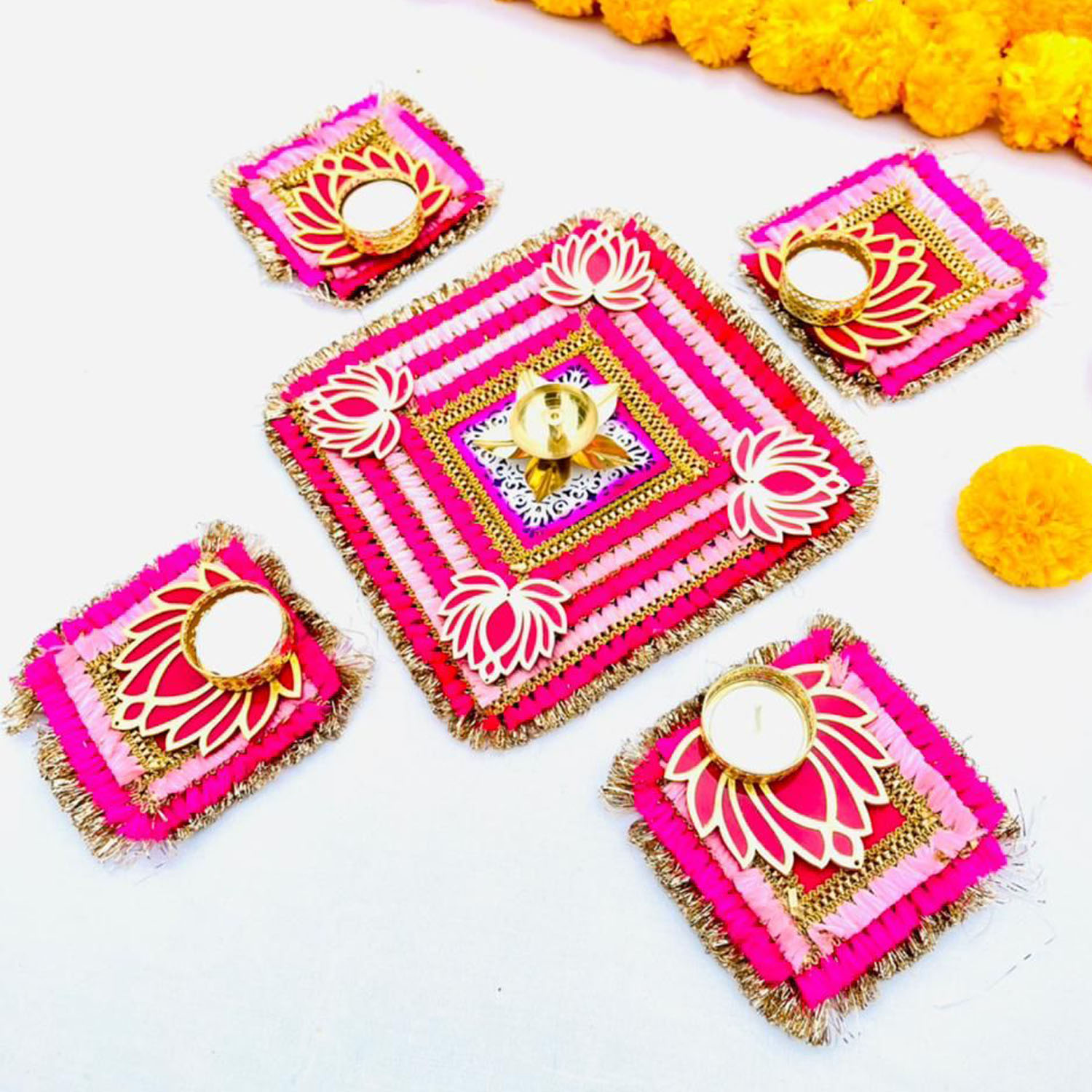 Lotus Floor Rangoli - Image 2
