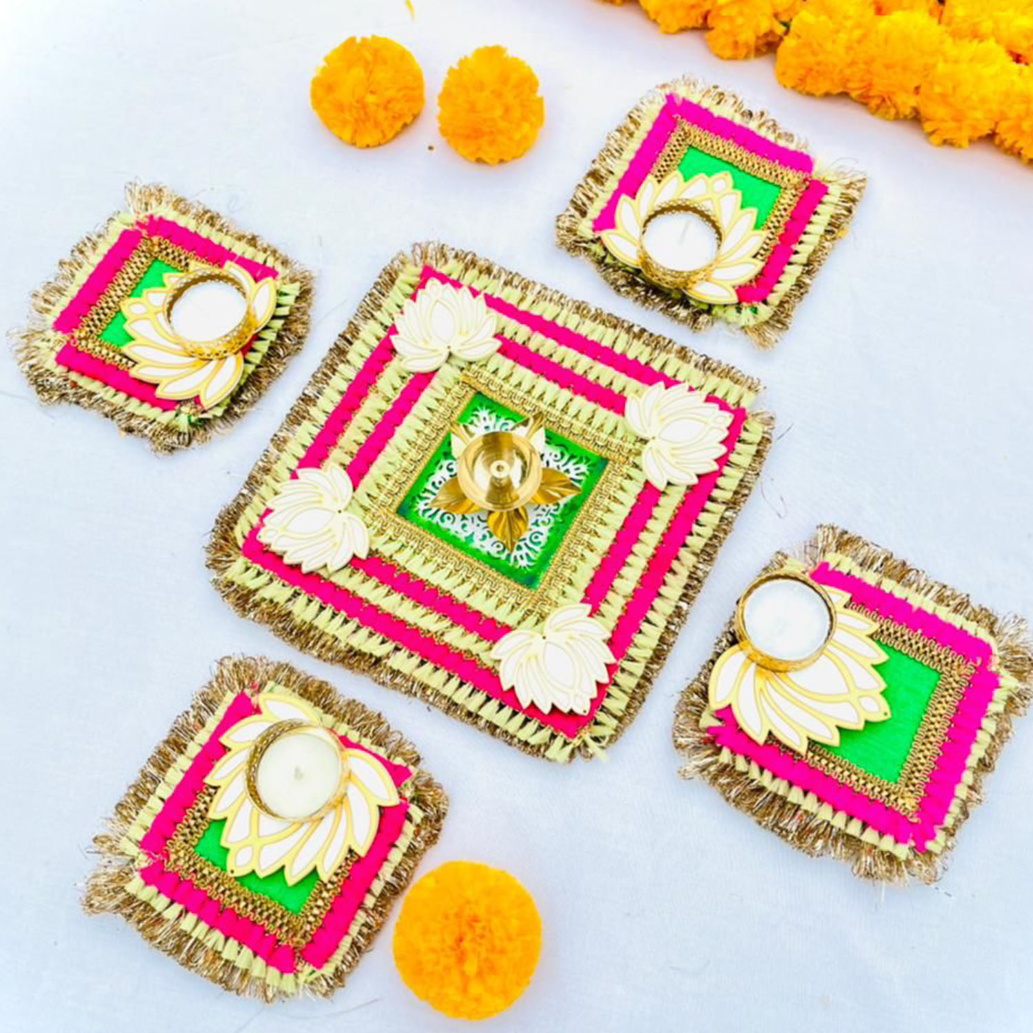 Lotus Floor Rangoli