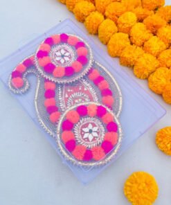 Paisley PomPom Floor Rangoli - Image 4
