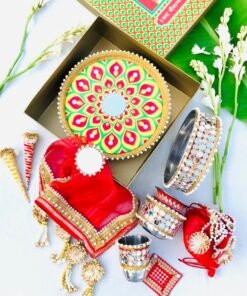 Alternative view of Sheesh Mahal Karwachauth Set