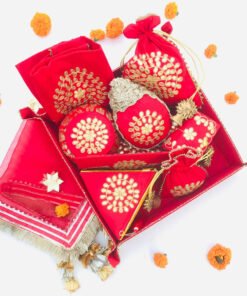 Alternative view of Gota Phool Trousseau Set
