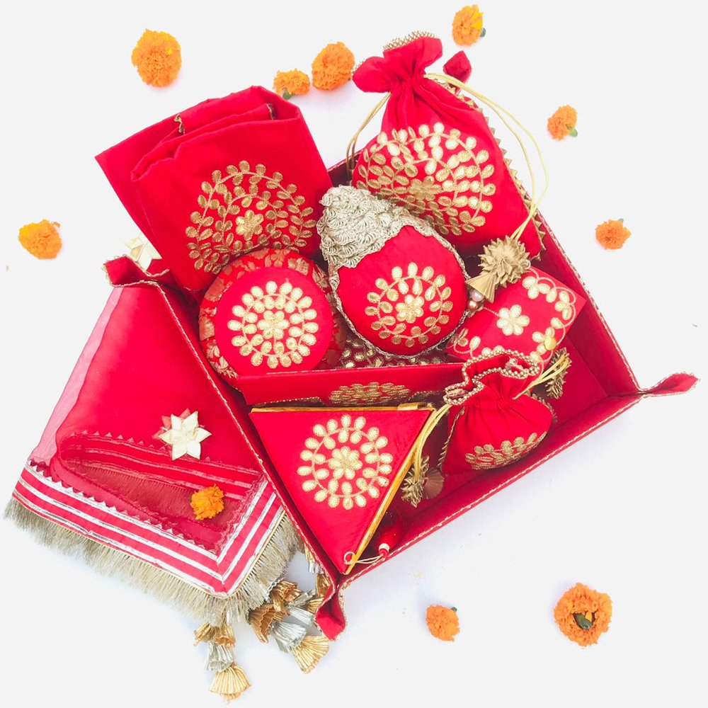 Gota Phool Trousseau Set - Image 2