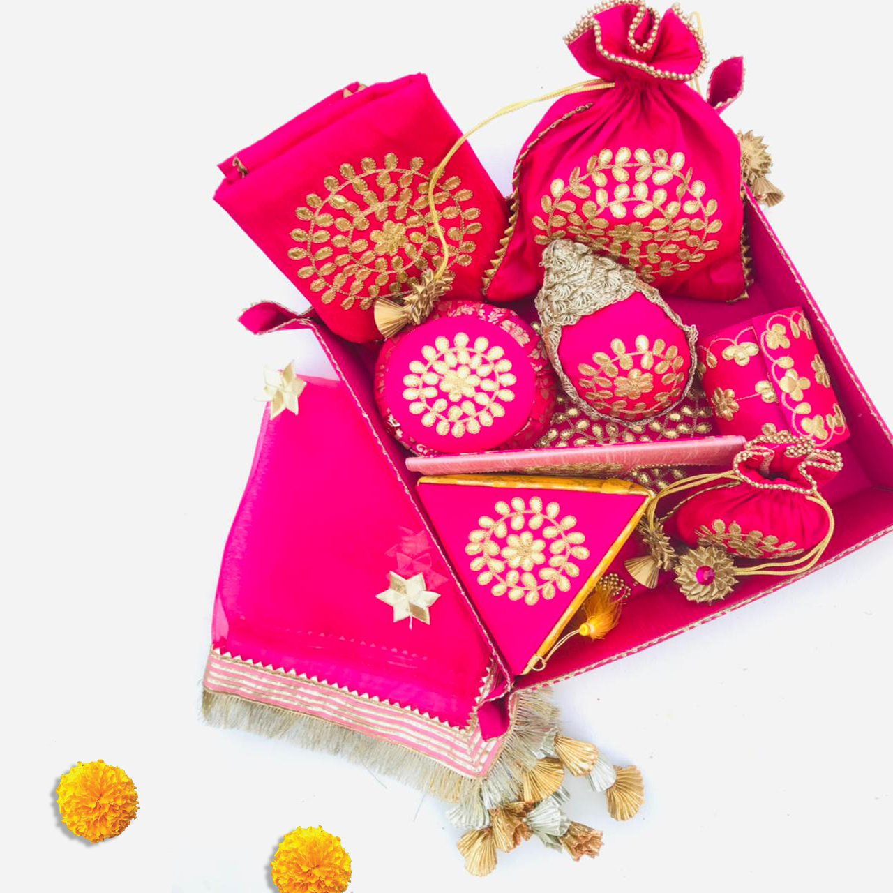 Gota Phool Trousseau Set - Image 4