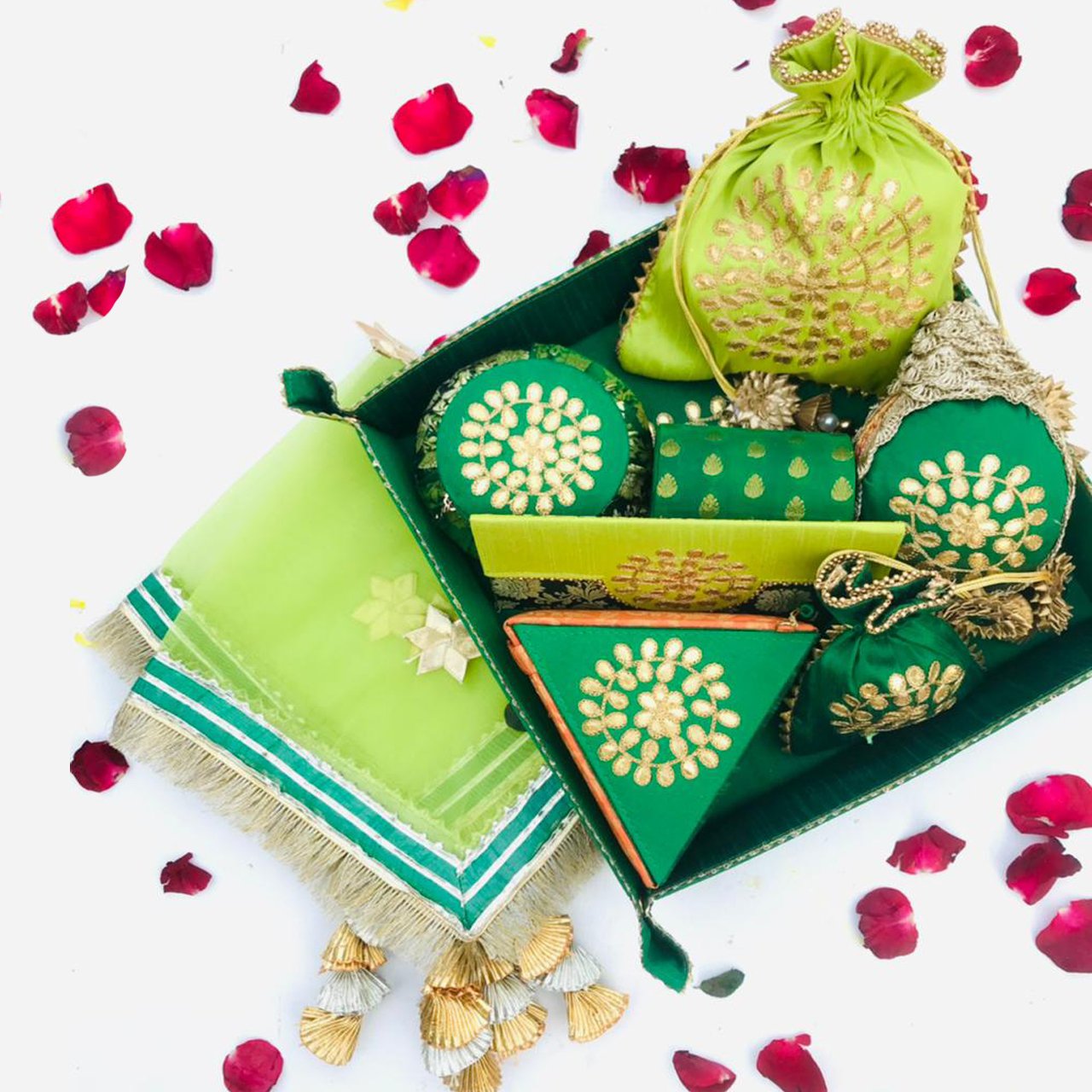 Gota Phool Trousseau Set - Image 5
