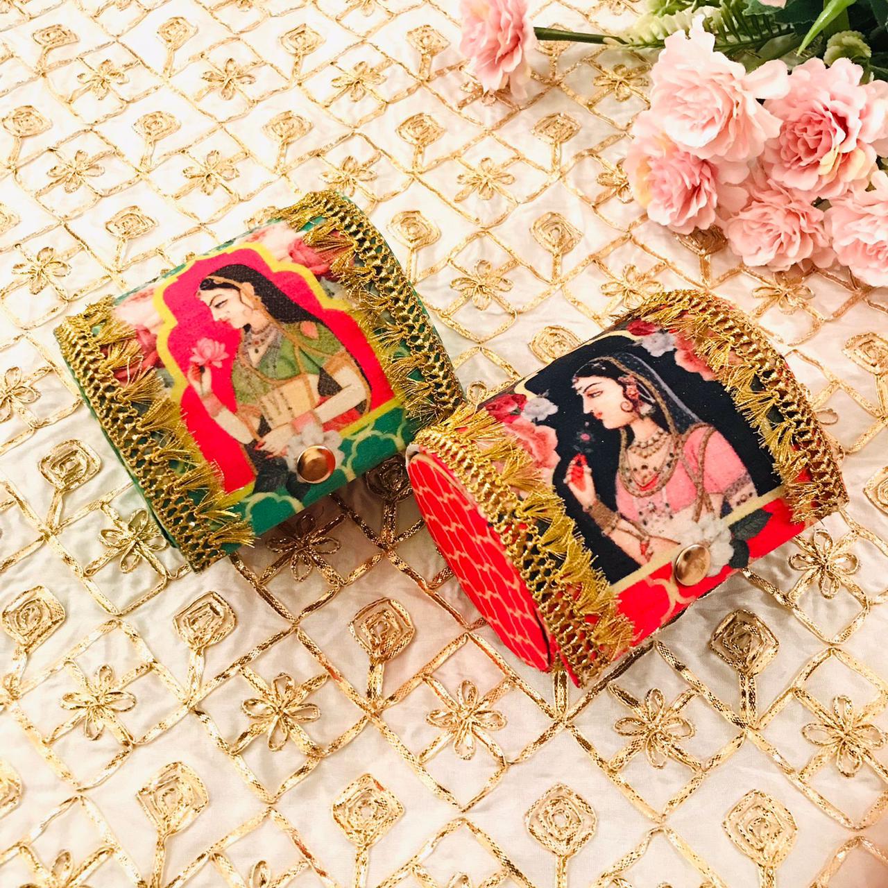 Shri Shri Handicraft wooden Bangle box for Women - chudi boxes for girls |  Churi box is a perfect wedding gift for bride or bridal : Amazon.in:  Jewellery