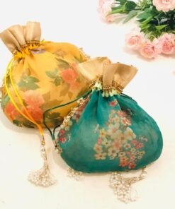 Alternative view of Floral Organza Potli