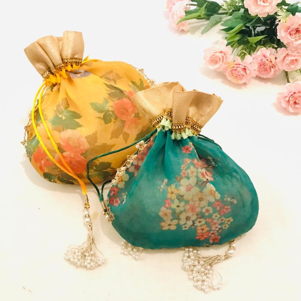 Floral Organza Potli - Image 2