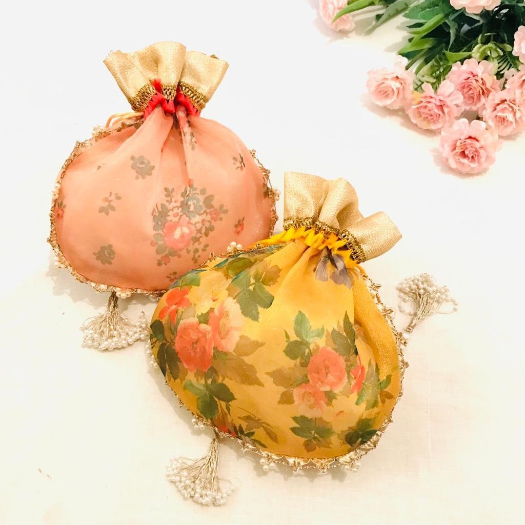 Floral Organza Potli - Image 3