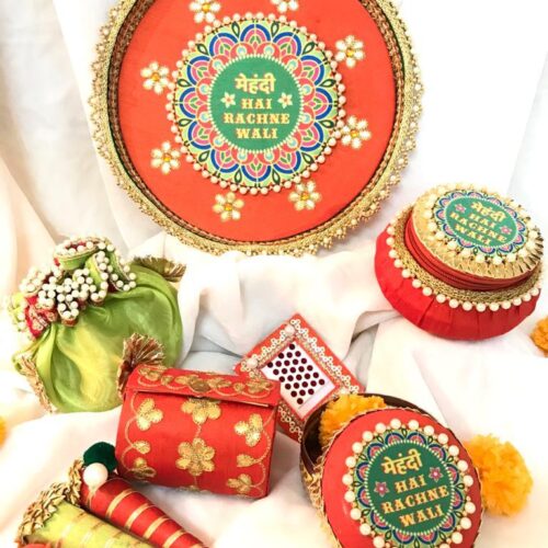 Pooja Thali-decorative Henna Mehndi Peacock Design Thali-festive  Homedecor-nikah-shadi Decor-indian-pakistani-desi Wedding Centerpiece - Etsy