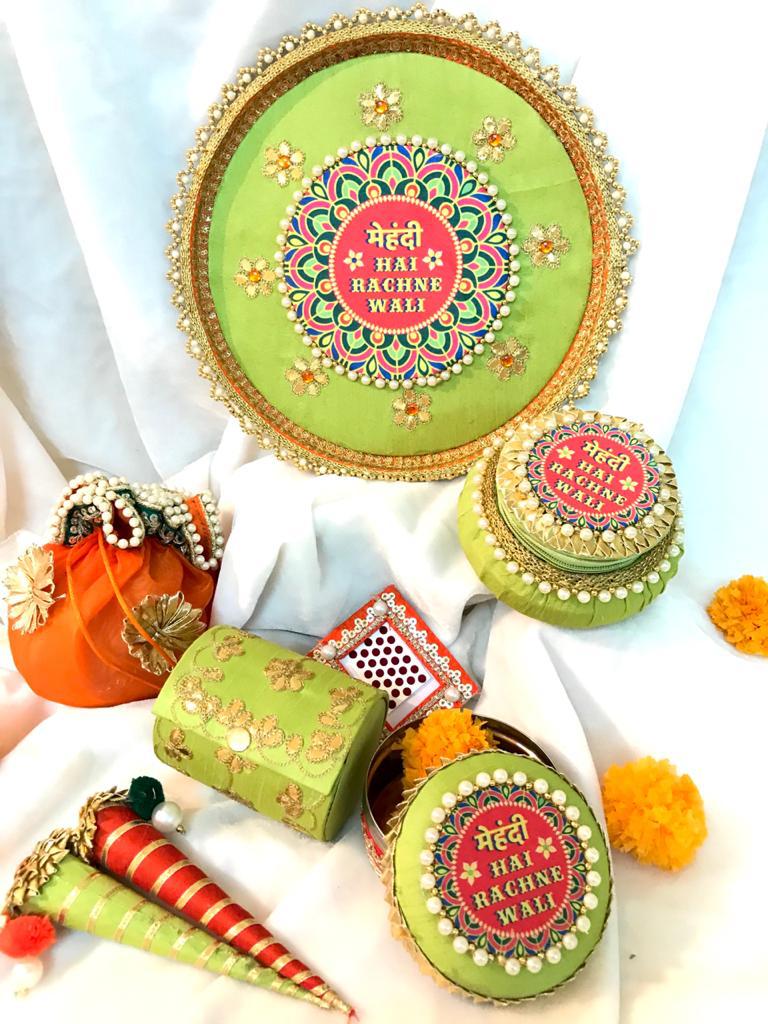 Mdf Decorative Wedding Tray-Haldi Platter & Mehndi Platter at Rs 750/piece  in Mumbai