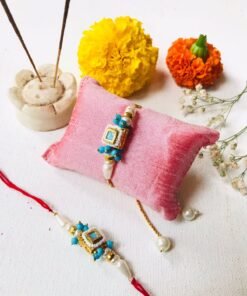 Kundan Rakhi & Lumba Set