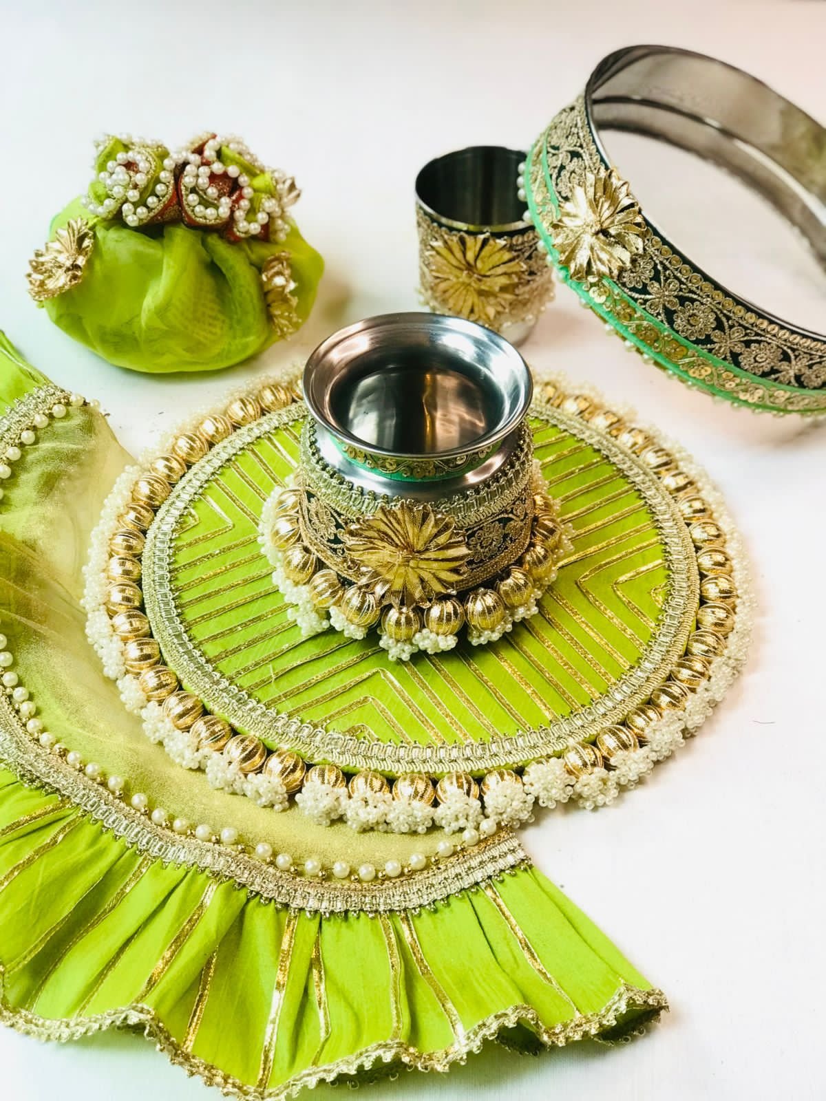 Pearl and Gota karwacauth collection - Image 2