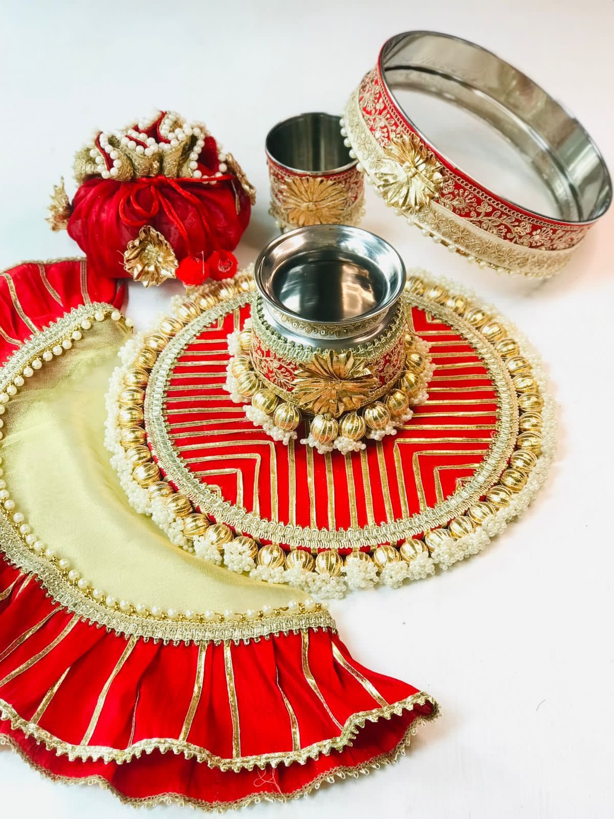 Pearl and Gota karwacauth collection