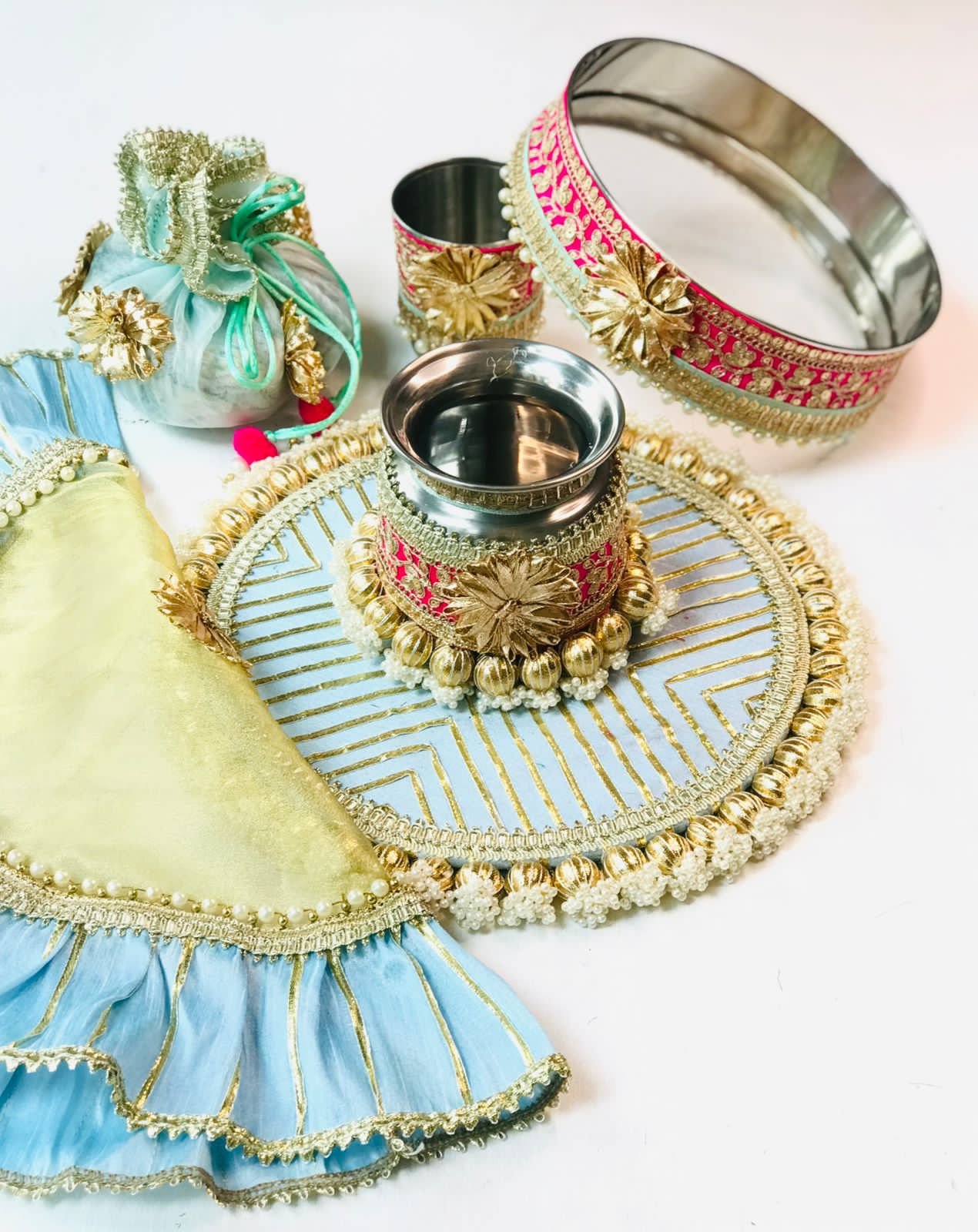 Pearl and Gota karwacauth collection - Image 5