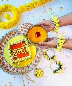 Floral Haldi Platter - Image 3